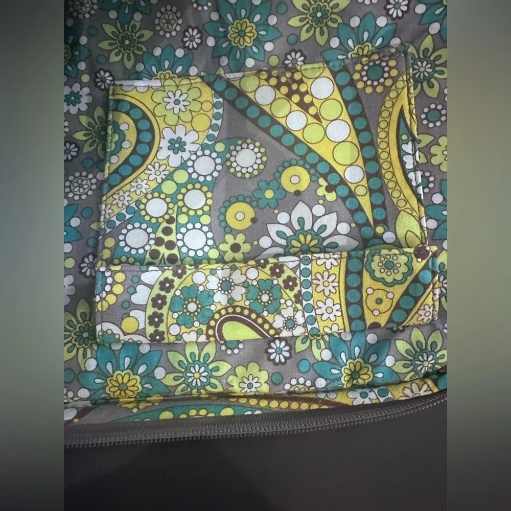 Vera Bradley Laptop Bag in Green and Yellow